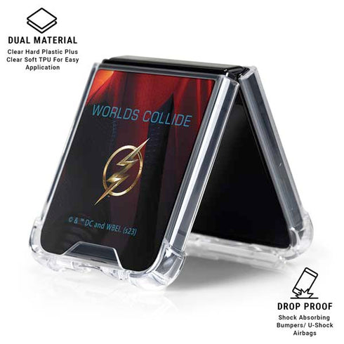 DC Comics The Flash Movie: SuperGirl Poster Galaxy Z Flip6 Clear Case